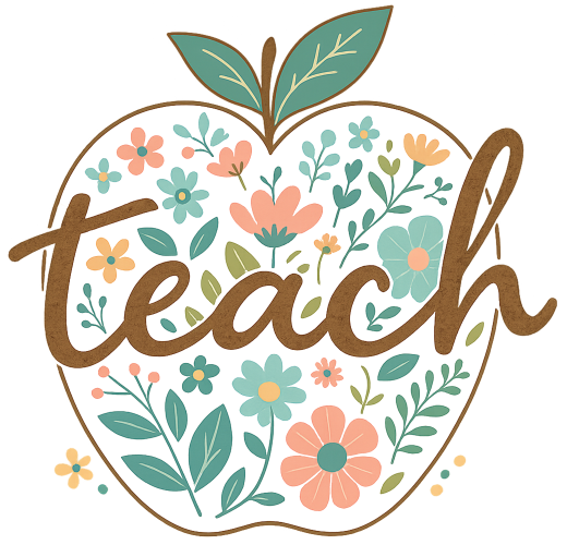 (s095-1C) Teach Teacher Retro Apple