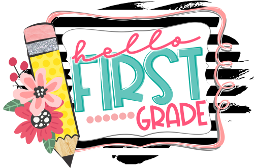 (s095-1O) Back to School First Day Hello