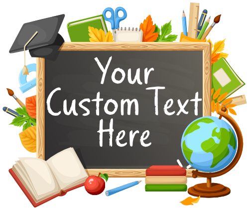 (s095-4F) Kindergarten, Any Grade, Teacher Student Name, Custom Text