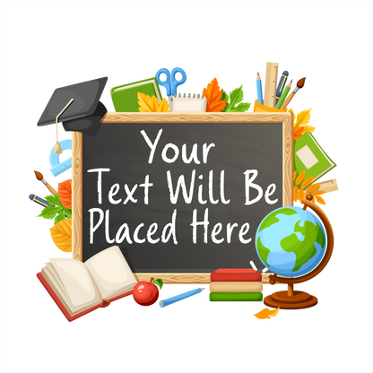 (s095-1-F) Kindergarten, Any Grade, Teacher Student Name, Custom Text