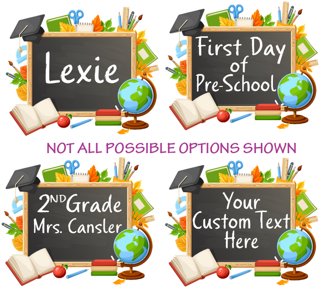 (s095-4F) Kindergarten, Any Grade, Teacher Student Name, Custom Text