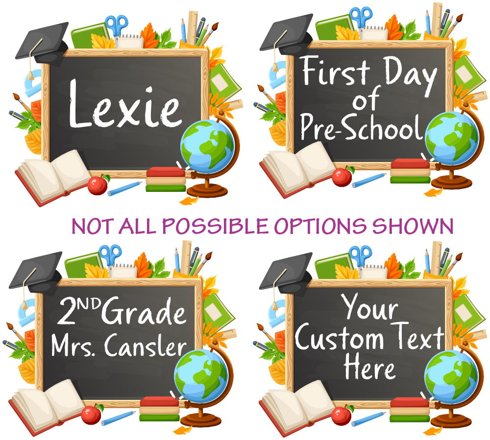 (s095-4F) Kindergarten, Any Grade, Teacher Student Name, Custom Text