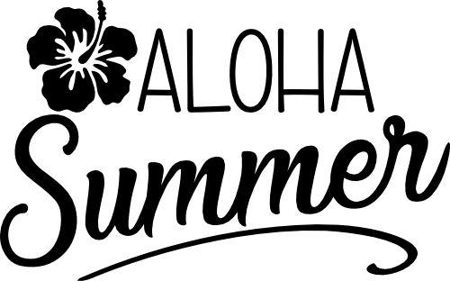 (096-01-F) Aloha Summer with Hibiscus