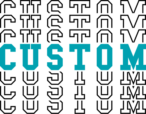 (097-02) Super Stacked Custom Text