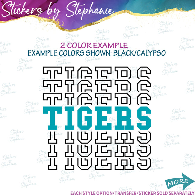 Super Stacked Custom Text Iron-On Transfer