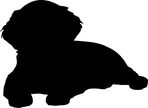 (009-01-5G) Puppy Dog Silhouette
