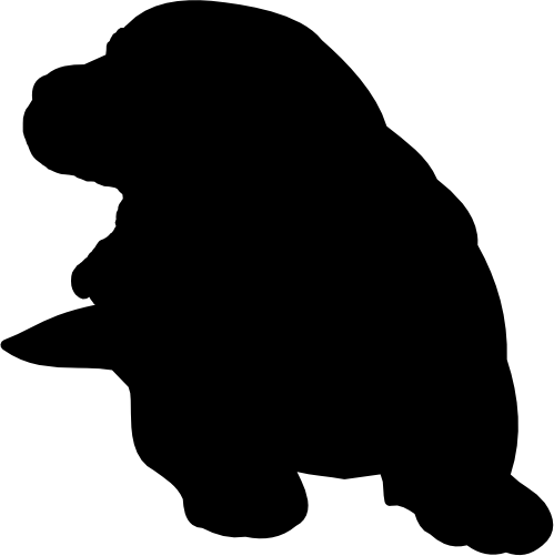 (009-01-5N) Puppy Dog Silhouette