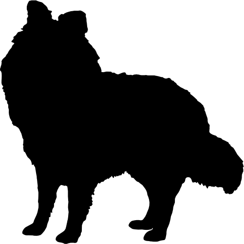 (009-01-1Y) Dog Silhouette