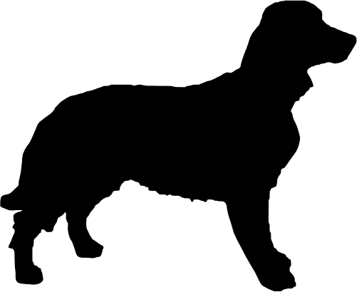 (009-01-1Z) Dog Silhouette