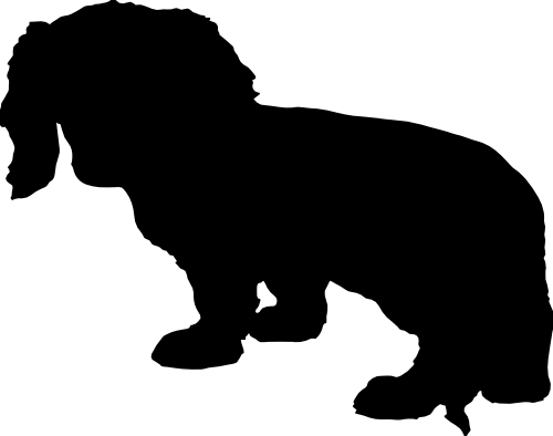 (009-01-2H) Dog Silhouette