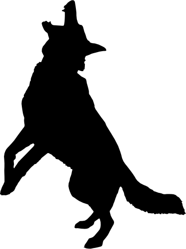 (009-01-2Y) Dog Silhouette