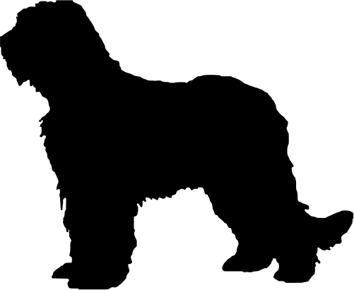 (009-01-2Z) Dog Silhouette