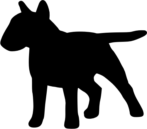 (009-014D) Dog Silhouette