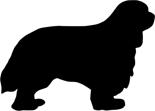 (009-01-4E) Dog Silhouette