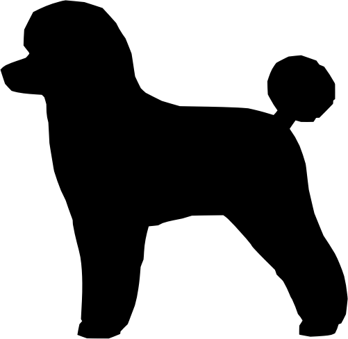 (009-01-4H) Dog Silhouette