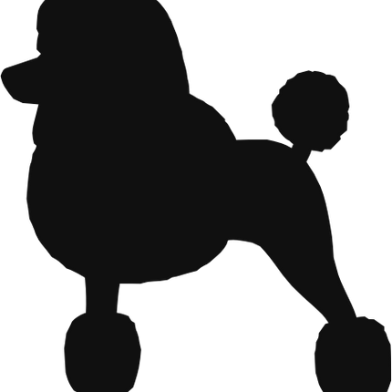 (009-01-3X) Dog Silhouette