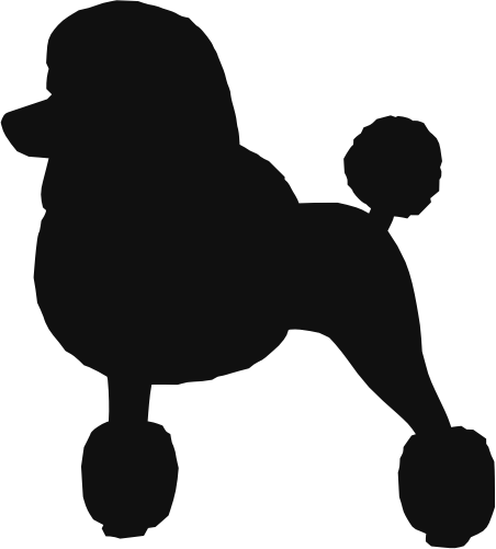 (009-01-3X) Dog Silhouette