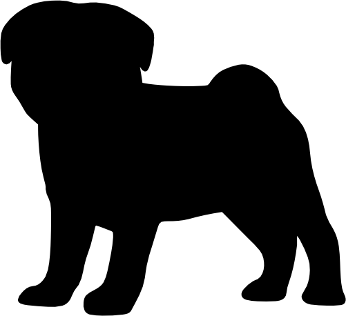 (009-01-3Y) Dog Silhouette