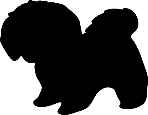 (009-01-4I) Dog Silhouette
