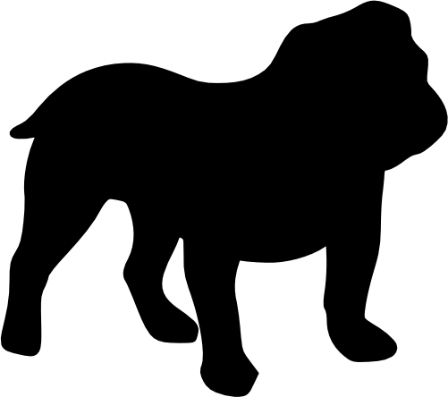 (009-01-4N) Dog Silhouette