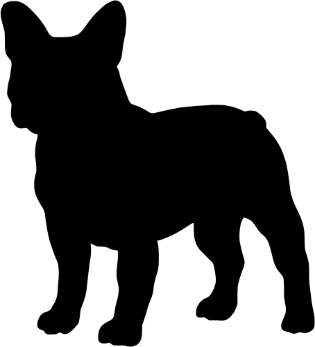 (009-01-4S) Dog Silhouette