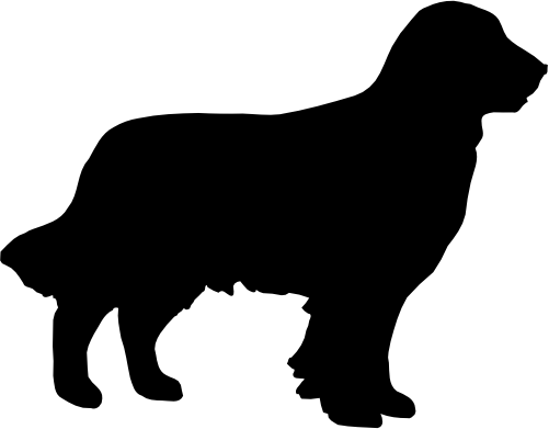 (009-01-4T) Dog Silhouette