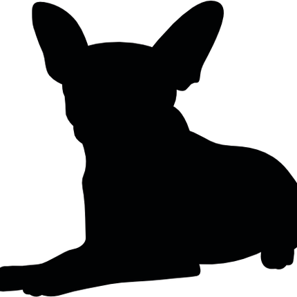 (009-01-4Z) Chihuahua Dog Silhouette