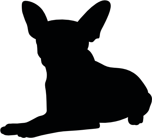 (009-01-4Z) Chihuahua Dog Silhouette
