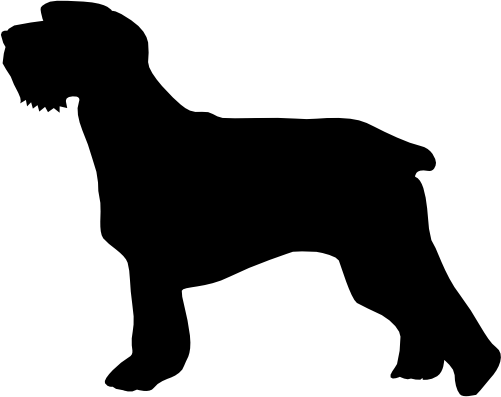 (009-01-1G) Dog Silhouette