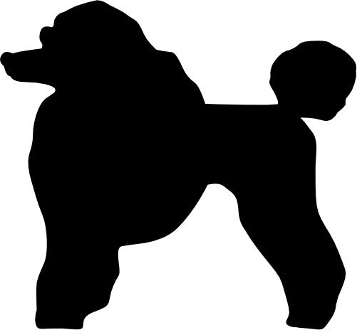 (009-01-1J) Dog Silhouette