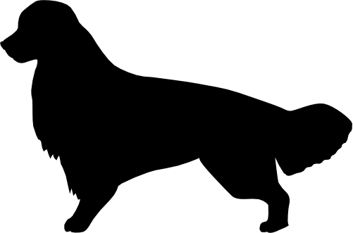 (009-01-1P) Dog Silhouette