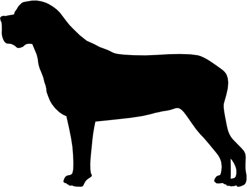 (009-01-1S) Dog Silhouette