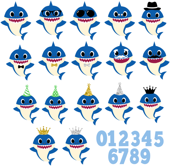 (409-05-B) Baby Shark Custom Family