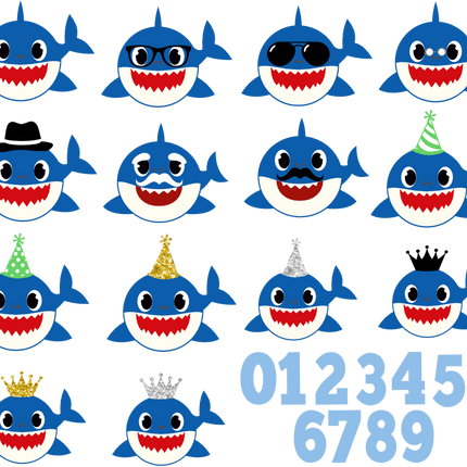 (409-07-B) Baby Shark Custom Family