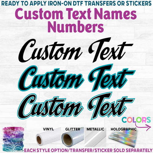 (ct-001-CC Spills) Script Custom Text Names or Numbers 1, 2 or 3 Colors