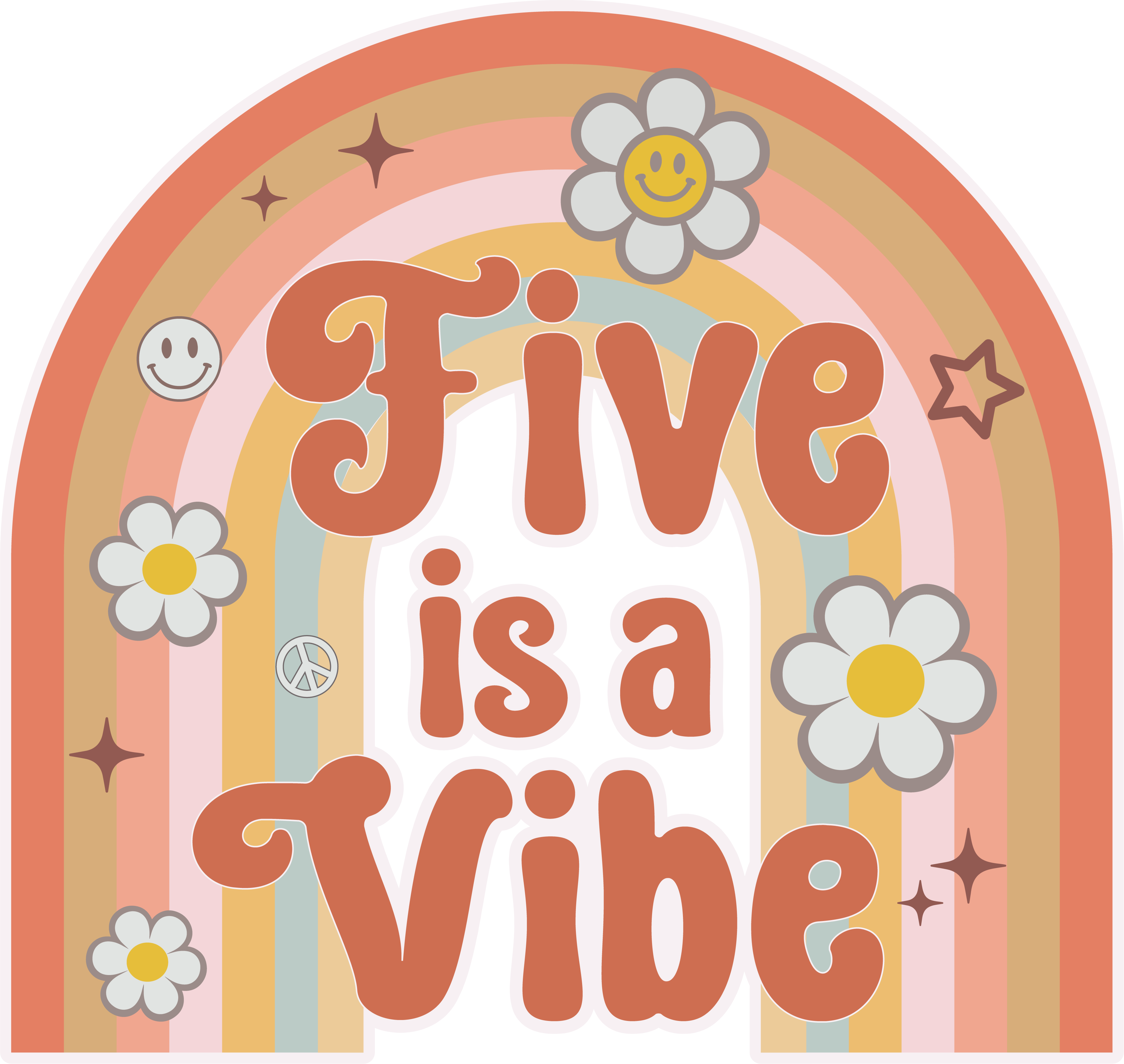 PPB-007 Five is a Vibe 9inch Glitter