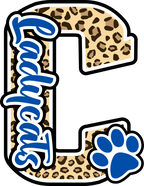 (s123-10) Ladycats Paw Print Letter Custom Text Name