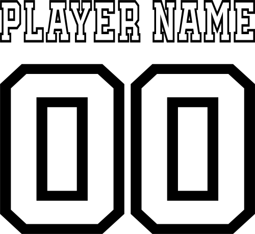 (cpn-2) Academy Custom Player Name & Number