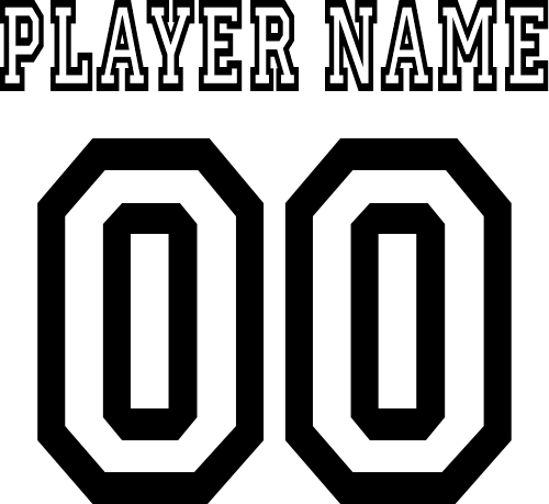 (cpn-2) All Star Custom Player Name & Number