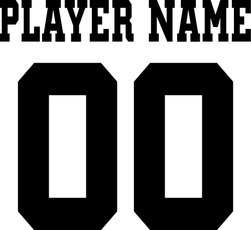 (cpn-1) Bleacher Squad Custom Player Name & Number