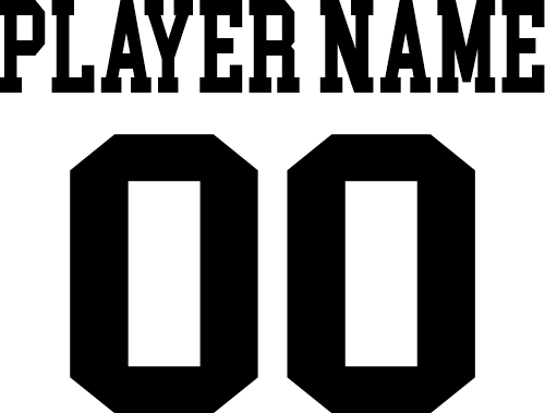 (cpn-1) College Block Custom Player Name & Number