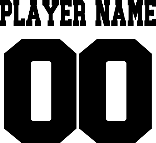 (cpn-1) JP Sporty Tee Custom Player Name & Number