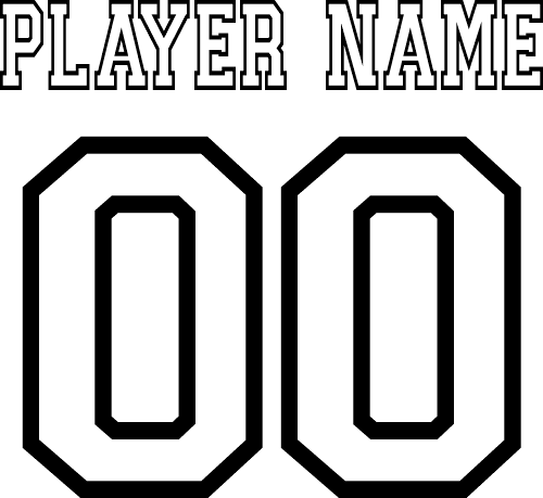 (cpn-2) JP Sporty Hollow Custom Player Name & Number