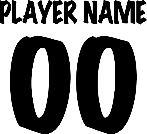 (cpn-1) Markerfelt Bold Custom Player Name & Number