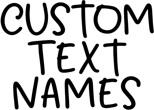 (ct-001) Bushel Sans Custom Text Names Numbers