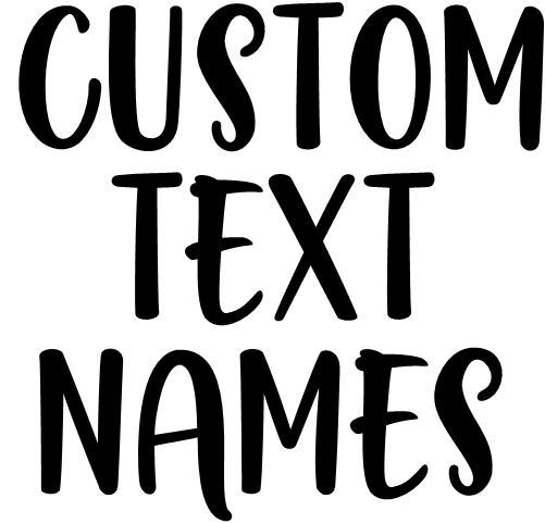 (ct-001) Carrolina Sans Custom Text Names Numbers
