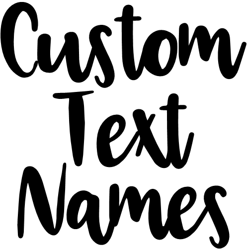 (ct-002) Dallon Custom Text Names Numbers