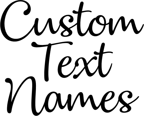 (ct-002) Dulcelin Custom Text Names Numbers