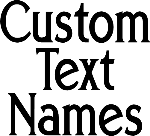 (ct-001) Eboracum Doegeron Custom Text Names Numbers