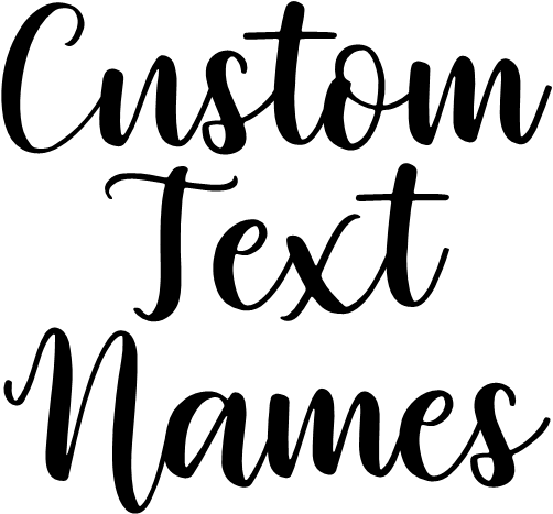 (ct-002) Europia Custom Text Names Numbers